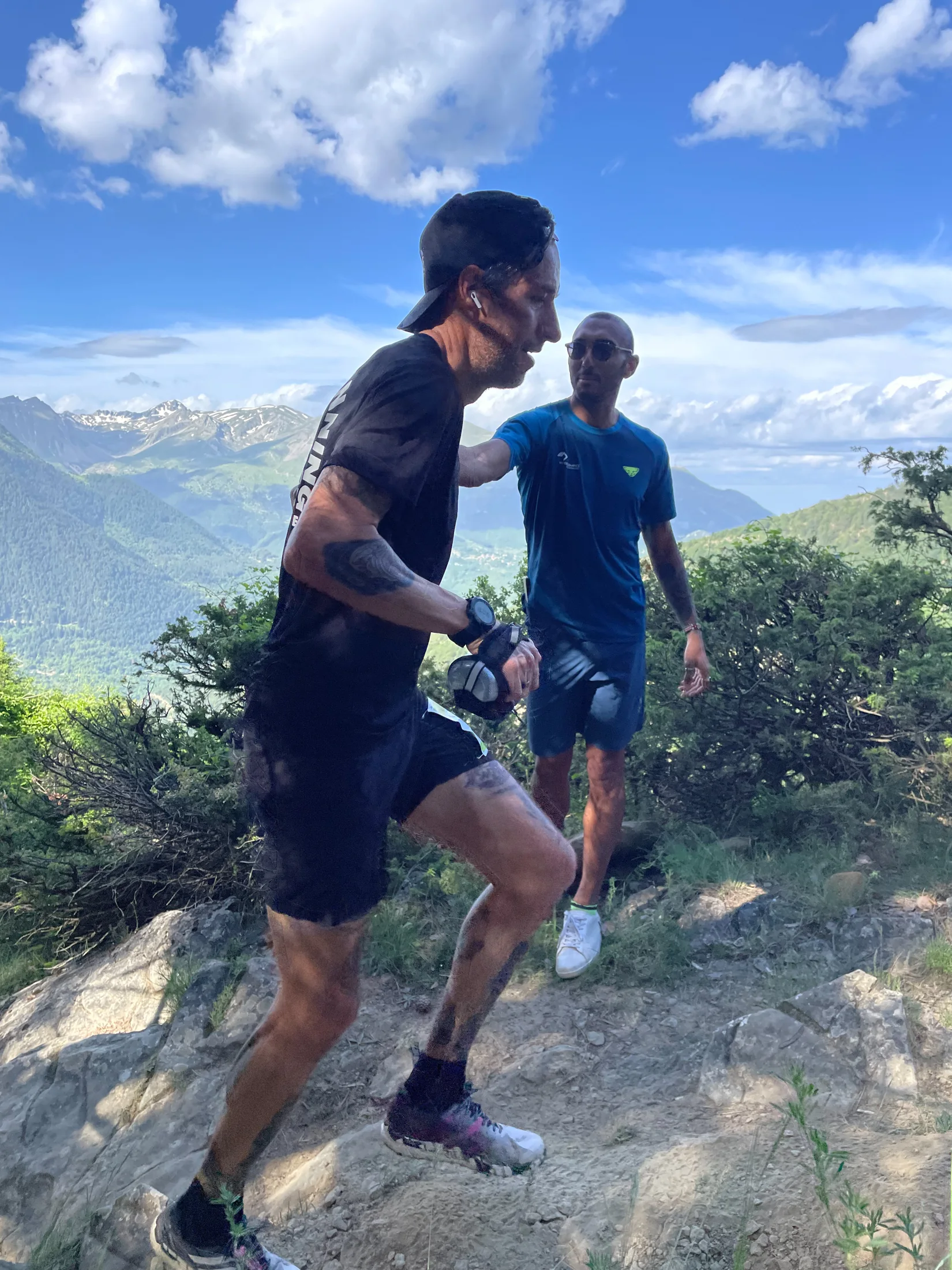 Mountain trail coaching session